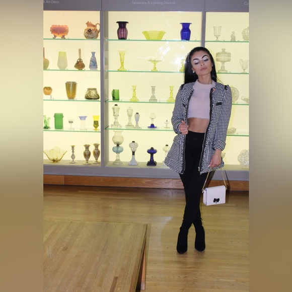 Elegant, houndstooth pattern jacket from “Zara”; size XS - Picture 3 of 7